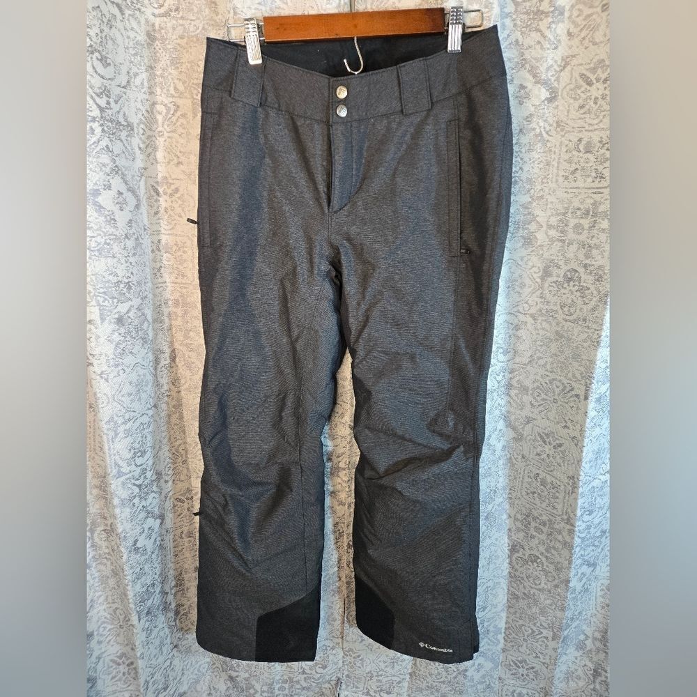 Columbia Bugaboo women's ski snow pants heathered dark gray size small